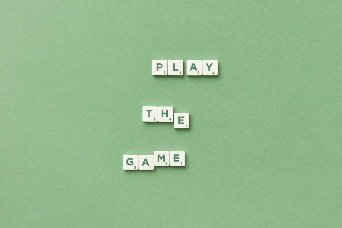 A word game on a phone